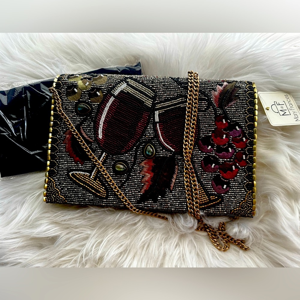 NWT Mary Frances Vino Crossbody/Clutch Bag